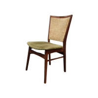 Vintage Teak Chair With Tapered Backrest