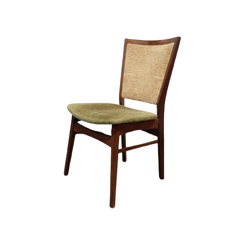 Vintage Teak Chair With Tapered Backrest