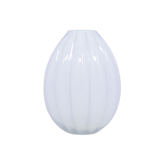 Witte Glazen Vaas Bobbels 1