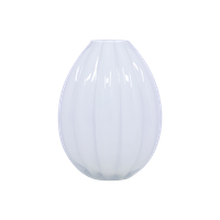 Witte Glazen Vaas Bobbels