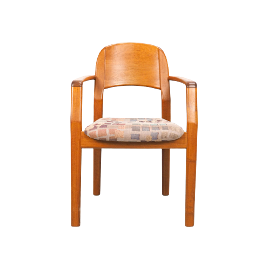 Dyrlund Teak Houten Arm Stoel, Jaren 70 1