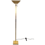 Vintage Deknudt Vloerlamp Messing Regency Uplight Belgie ´70 thumbnail 1