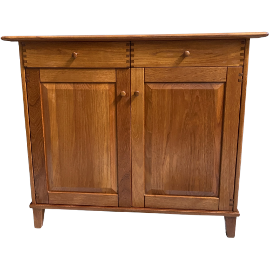 Teak Hallway Cabinet 2 Doors 2 Drawers 1980s. 1