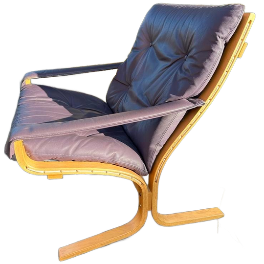 Vintage Relaxfauteuil Met Houten Frame 1