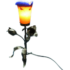Art Deco Wrought Iron Lamp François Carion thumbnail 1