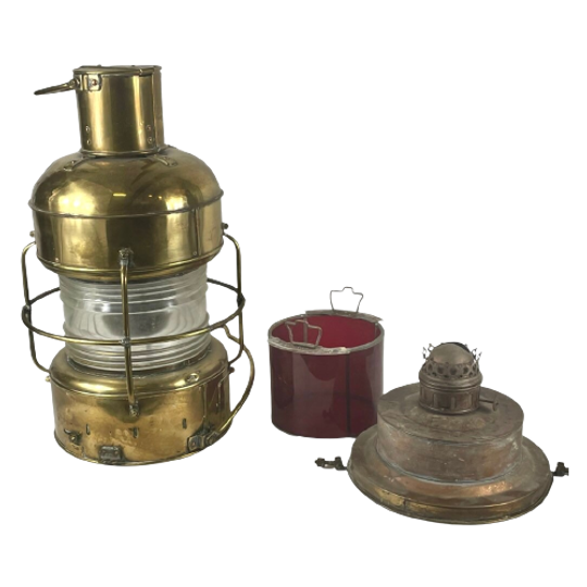 Nippon Sento - Antique - Xxl Navigation Light - Original Piece That Was Actually Used! - Working 1