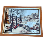 Vintage Spiegel Jagers In De Sneeuw Naar Schilderij Van Pieter Bruegel De Oude (1565) thumbnail 1