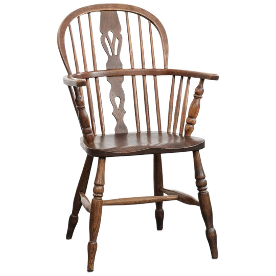 Leuke Antieke Engelse Lowback Windsor Chair Met Een Mooi Patina En Prachtige Details 1