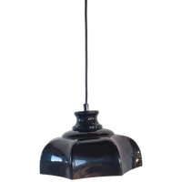 Vintage Metalen Vrieland Lamp Zwart.