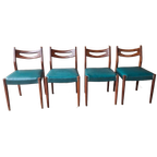 Set 4 Vintage Stoelen Deense Stoelen Jaren 60 thumbnail 1