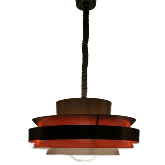 Scandinavische Stijl Plafond- Design Ringlamp Van Herda, Jaren 60-70 (verstelbaar In Hoogte) 1