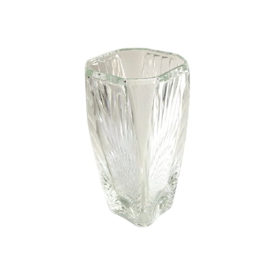 Art Deco Glas Persglas Glazen Vaas Frankrijk, Jaren '50 1