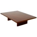 Large Bamboo And Wood Coffee Table By Axel Vervoordt 1980s thumbnail 1