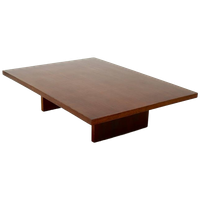 Large Bamboo And Wood Coffee Table By Axel Vervoordt 1980s