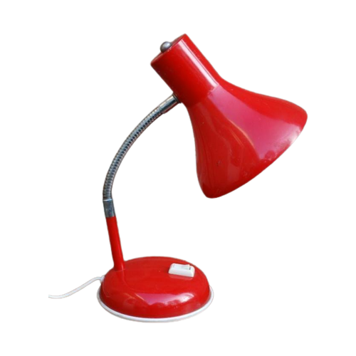 Rood Vintage Bureaulampje
