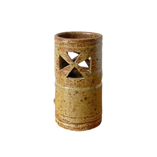 Vintage Keramiek Cylinder Vormige Tafellamp 1
