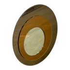Wand Spiegel Rond Van Metalvetro Galvorame Met Bruin Tinten thumbnail 1