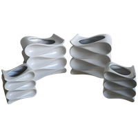 Set Bloempot Bijzonder Design Wit