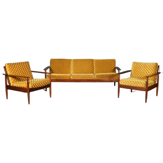 Vintage Zithoek/zitgroep – Teakhout – Jaren 60/70 1