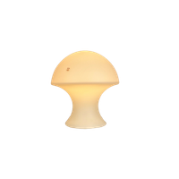 Zeldzame Witte Melkglas Peill En Putzler Paddestoel / Mushroom Tafellamp 1970