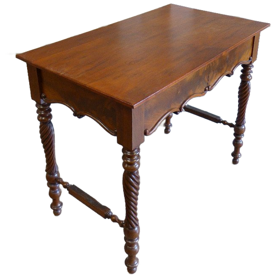 Prachtig Klassiek Antiek Mahony Houten Tafeltje 1