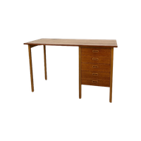 Scandinavisch Vintage Teak Fineren Bureau