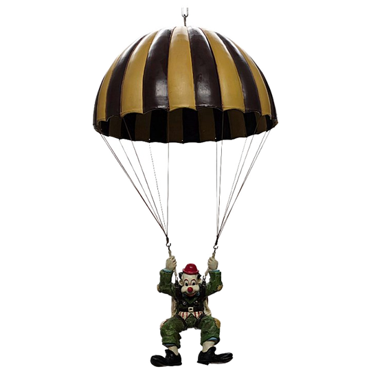 Clown Aan Parachute In De Stijl Van Allan Agohob, 20e Eeuw 1