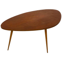Vintage Salontafel Coffee Table Jaren 60 Conische Poten
