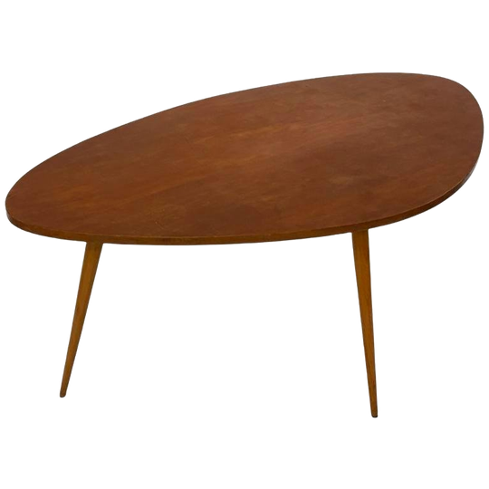 Vintage Salontafel Coffee Table Jaren 60 Conische Poten 1