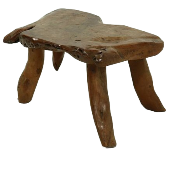 Xl Brutalist Tree Trunk Coffee Table 1960s 1