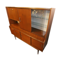 Vintage Highboard Teakhout, Jaren '60