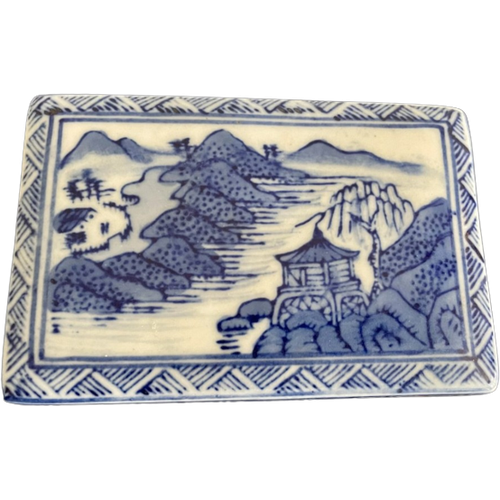 Chinees Blauw Wit Porselein - Box Met Deksel