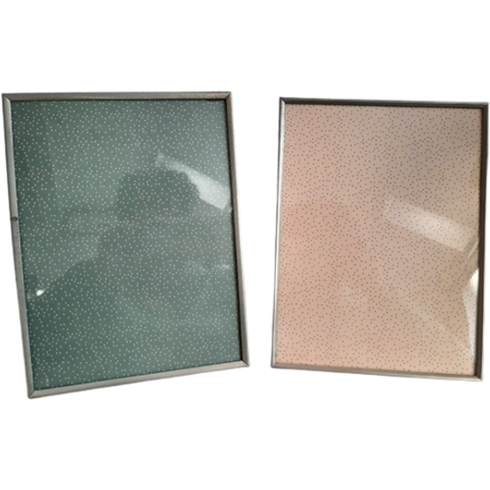 Paar Mooi Vintage Verzilverd Fotolijsten 18,5 X 24 Cm 1