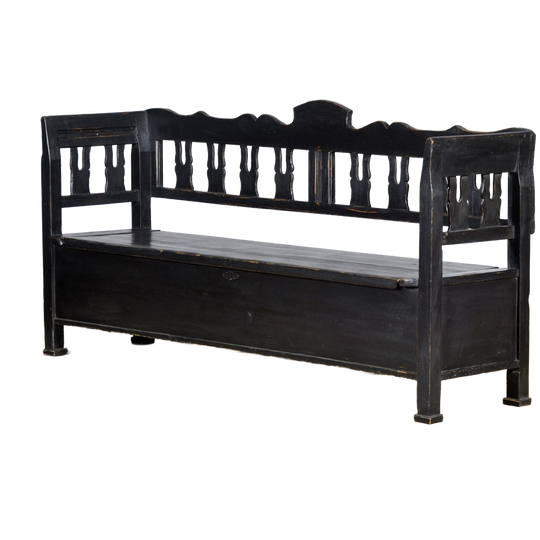 Antieke Grenen Klepbank, 1900’s 1