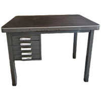 Vintage Metalen Bureau Gispen Stijl Vintage Bureautje