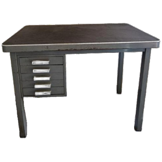 Vintage Metalen Bureau Gispen Stijl Vintage Bureautje 1