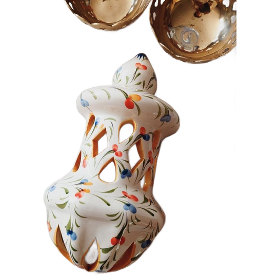 Vintage Wandkandelaar Handbeschilderd Wandornament 1