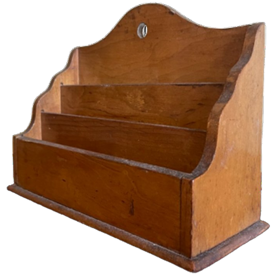 Postbakje Brievenbakje Art Deco 1930 Kersenhout Frans 1