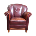 Vintage Topper, Schapenleren Clubfauteuil thumbnail 1
