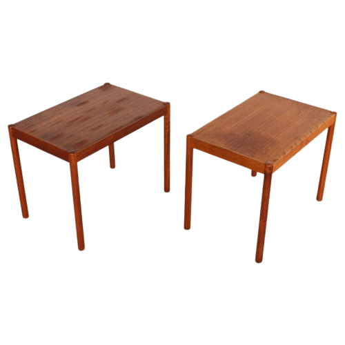 Vintage Sidetables | Bijzettafels | Jaren 60 | Teak