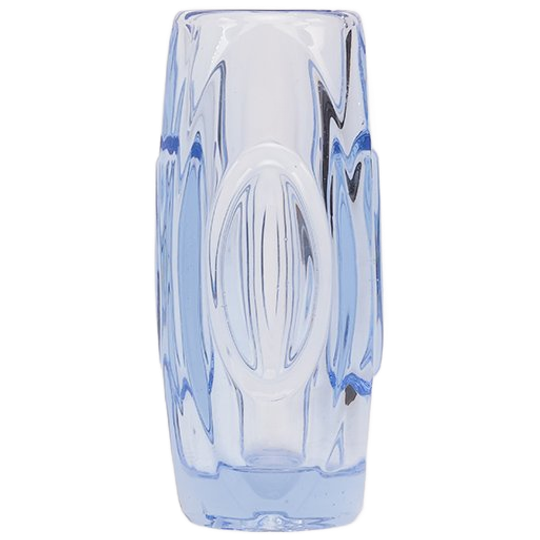 Sklo Union Bullet Vaasje Blauw, 1950s 1