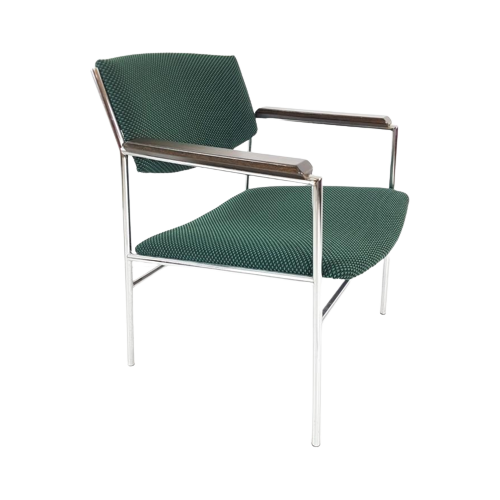 2X Gijs Van Der Sluis Stoelen | Fauteuils Chromen Frame