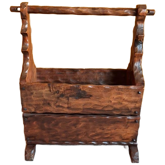 Vintage Brutalist Krantenbak, Tijdschriften Houder Organizer 1