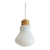 Glass Lightbulb Shaped Pendant Lamp