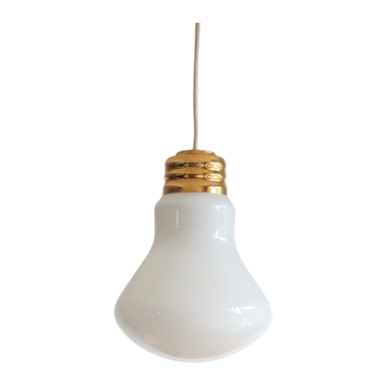 Glass Lightbulb Shaped Pendant Lamp 1