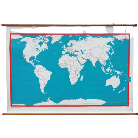 Schoolkaart - Wereld (<<<brand>>>) 1