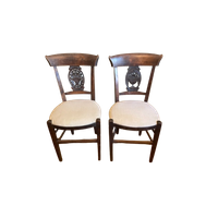 2 X Directoire Stoelen Frans Antiek