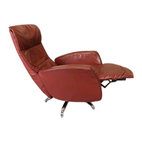 Vintage Leren Recliner Fauteuil