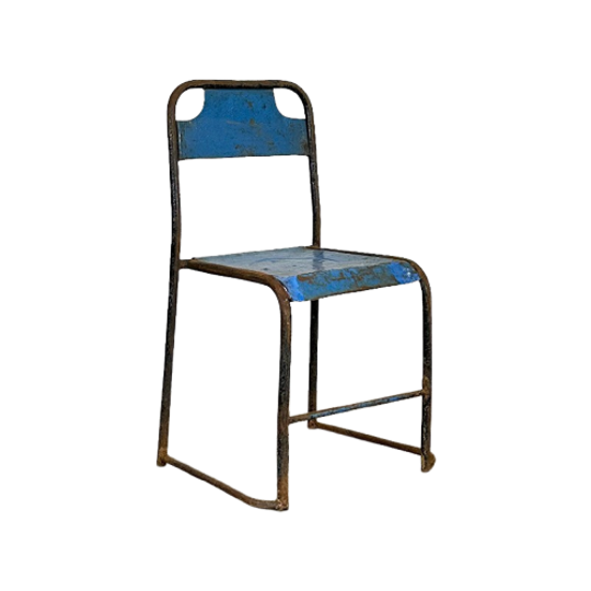 20 Stuks Industriële Ijzeren Stoelen 1