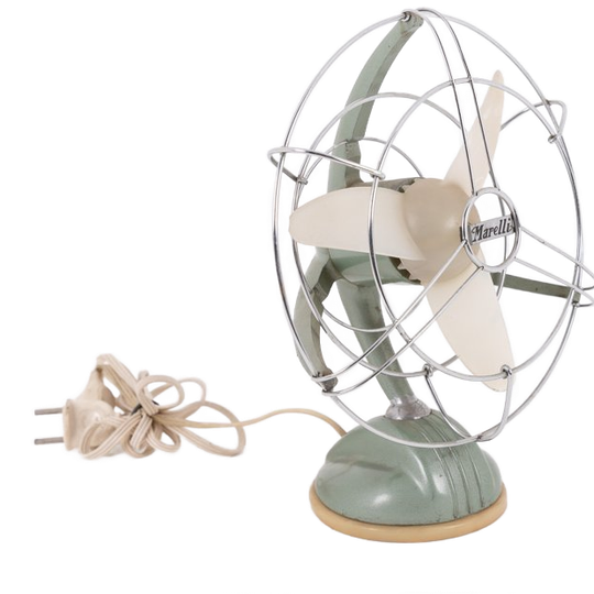 Vintage Italian Design Fan From Marelli, 1950’s / Vintage Italiaanse Ventilator, Marelli 1